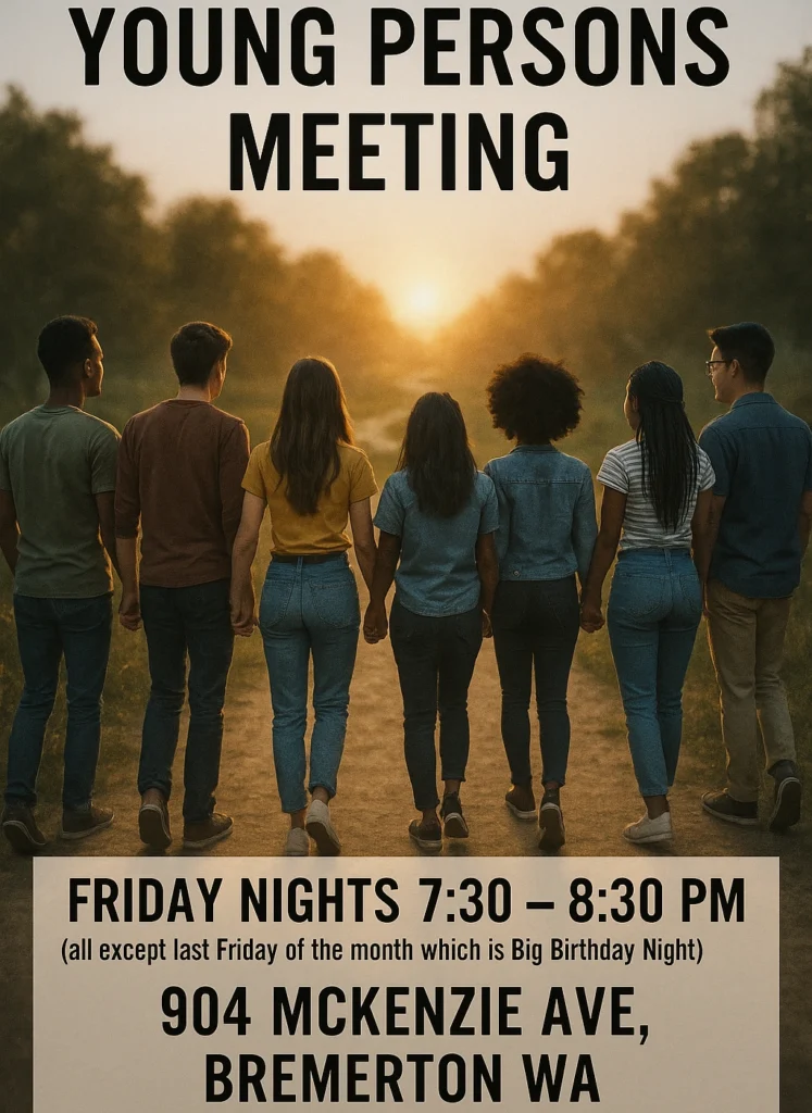 Young Persons Meeting flyer