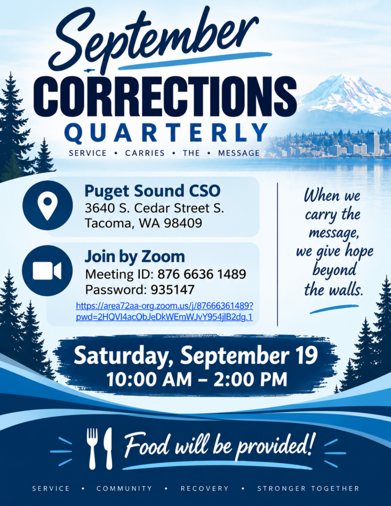 September Corrections Quarterly flyer